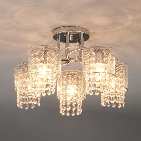 Потолочная люстра Eurosvet Bonnie 30137/5 хром (220V)