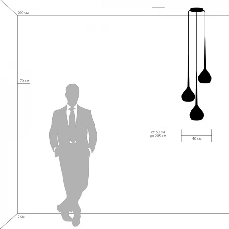 Подвесной светильник Lightstar Forma 808230 (на проводе, шарики)