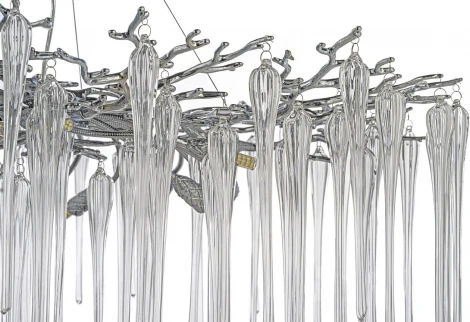 Подвесная люстра Dio D`arte Tavenna Nickel Tavenna H 1.5.100.101 N (220V, хрусталь, на тросе)