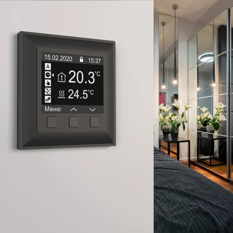 Рамка на 1 пост (черный матовый) W0012208 (a051022)