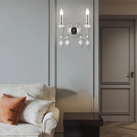 Бра Arte Milano AM342101 342101/2W CR (220V, подвески, подсвечник, свеча)