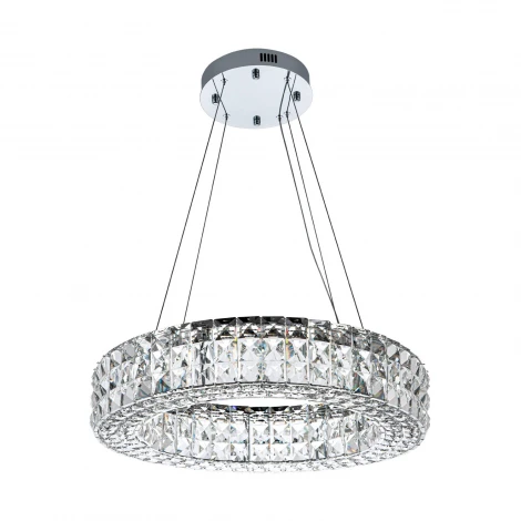 Подвесная люстра светодиодная хрустальная с пультом с регулировкой цветовой температуры Modelux MODELUX ML.331.600 CR