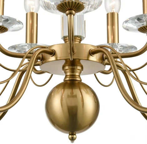 Подвесная люстра Lumion Incanto 8033/10 медь, металл/стекло Е14 10*40W 220V