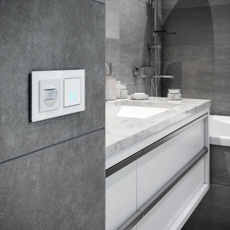 Датчик движения 500 Вт, двухпроводный (белый) Werkel W1155101 (a054896)