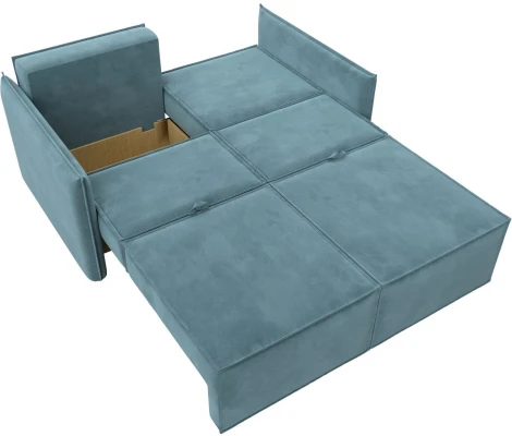 Диван прямой Либерти мини (Бирюзовый/Велюр) Лига Диванов арт.121895