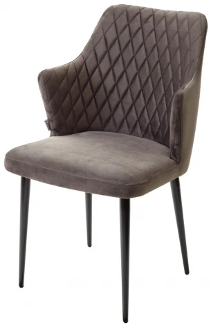 Стул HERMAN ГРАФИТ #14 велюр / черный каркас