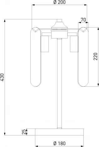 Настольная лампа Eurosvet Claire 01170/3 золото (220V)