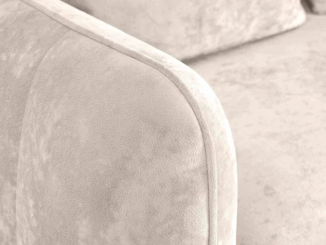 Диван Amsterdam трехместный ОГОГО (арт.786588), (Ткань,Велюр/Бежевый)