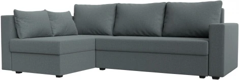 Диван угловой Мансберг левый угол (Серый/Рогожка) Лига Диванов арт.121538L