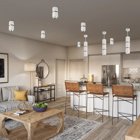 Спот настенно-потолочный Feron ML1862 ZEN 48644 GU10, белый, хром (220V)