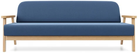 Диван Arsko прямой Флори Б береза велюр голубой