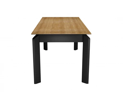 Стол DikLine KT140 керамика HC001 матовая/опоры черные арт.00-00078030