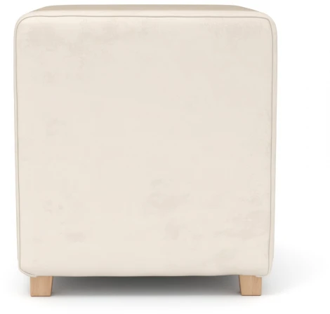 Пуф Arsko Мозли 1 молочный велюр