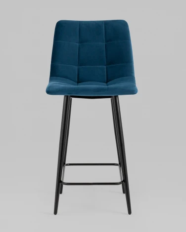 Стул полубарный Джанго велюр синий 2 шт. Stool Group арт.УТ000038504