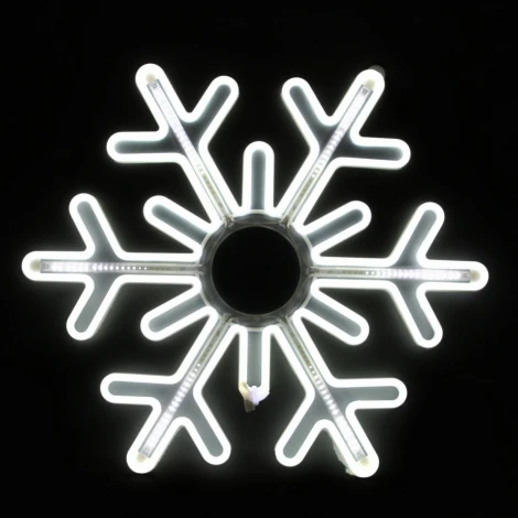 Световая фигура Снежинка светодиодная из гибкого неона Sneha A-964 WT (220V)