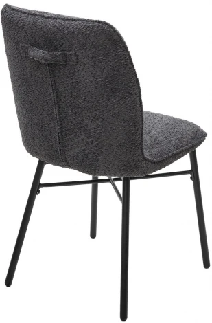 Стул COMO UF998-16 темно-серый, букле / черный каркас / Товарный знак DISAUR