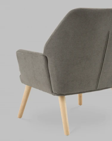 Кресло Харви серый деревянные ножки Stool Group арт.УТ000040118