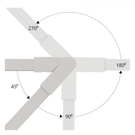 Коннектор поворотный для накладного шинопровода Arte Lamp Rapid-Accessories A613833R