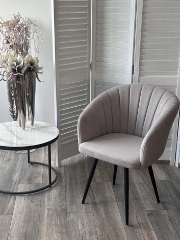 Стул МИШЕЛЬ 360 град. поворот. цвет B22 Серый, велюр / черный каркас M-City 64748