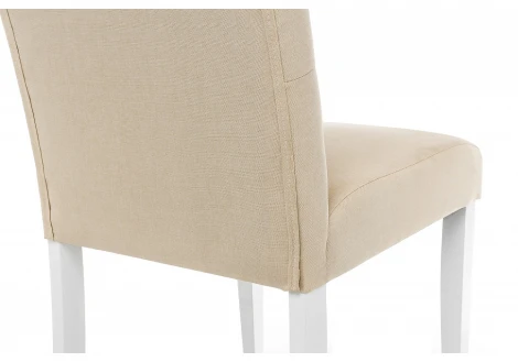 Обеденный стул Woodville Menson white / fabric сream 11024