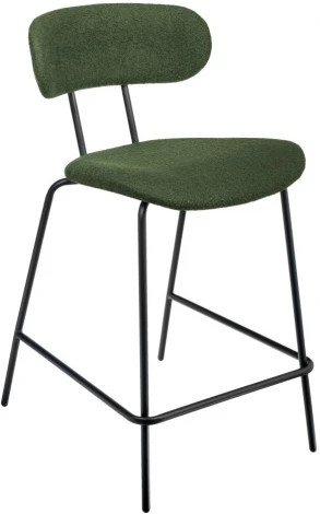 Стул полубарный Bradexhome Ant букле зеленый