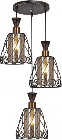 Подвесной светильник Reluce 03609-0.4-03 BK+GD (220V, на проводе)