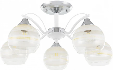 Потолочная люстра на штанге Arte Milano Napoli-326503 326503/5 CR+WH (220V)