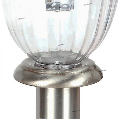 Светильник грунтовый уличный светодиодный на солнечных батареях Horoz Halley, 1 плафон, никель с прозрачным