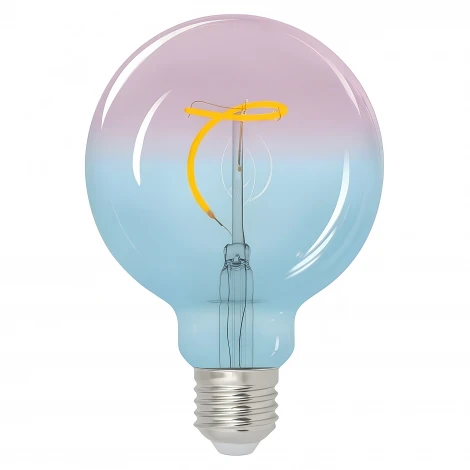 Лампочка светодиодная шар разноцветная E27 4W 2250K Uniel LED-SF01-4W/SOHO/E27/CW BLUE/WINE GLS77TR