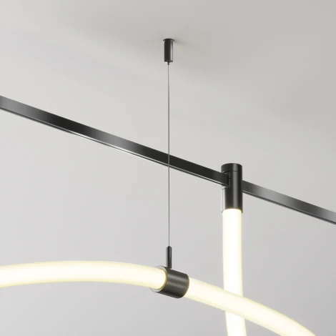 Потолочный коннектор с тросовым подвесом Tau в шинопровод Maytoni Tau TRA154CSW-1B