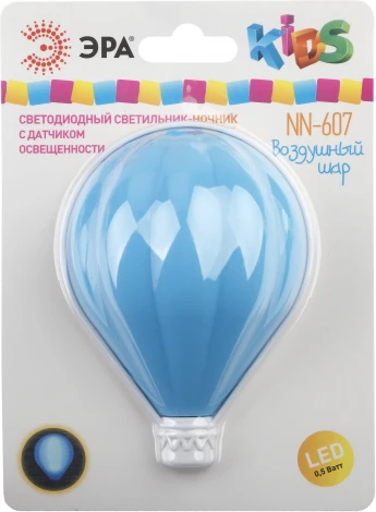 Ночник светодиодный с датчиком освещенности ЭРА NN-607-LS-BU