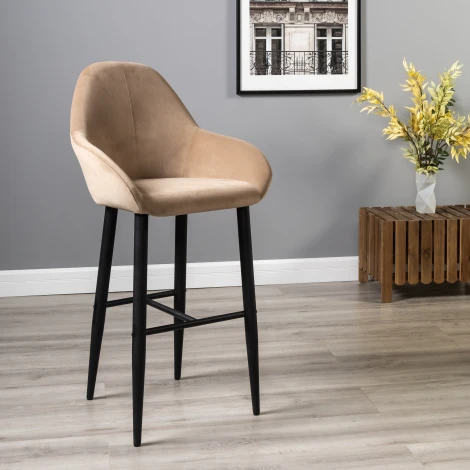 Кресло Бар.Kent Diag beige/черный R-Home арт.410219132h_Diagbeige_черн_БАР