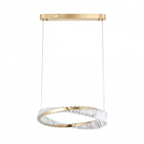 Подвесной светильник Arte Milano Venezia 318311/D600 GD (регулировка яркости, LED, 220V, хрусталь, пульт управления, на тросе, кольцо)