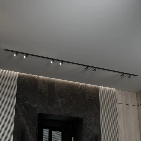 Трековая система в сборе однофазная накладная 220V 80W Hesby Lighting Skylite HSBL_kompl_S003_NI4B3K