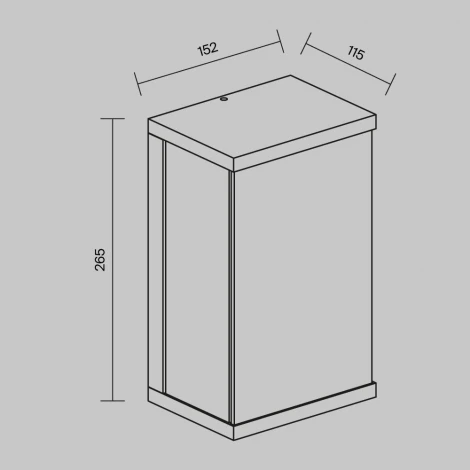 Настенный уличный светильник Maytoni Baker Street O021WL-L10B3K (LED, 220V, IP65)