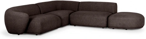 Диван Fabro ОГОГО (арт.855362), (Букле,Ткань/Коричневый)