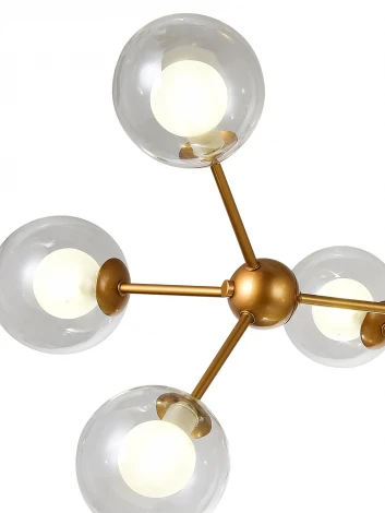 Потолочная люстра Natali Kovaltseva Venti 81422/8C GOLD SATIN
