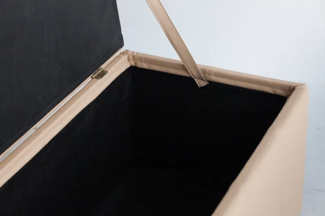 Банкетка Dreambag Лонг Бежевая ЭкоКожа 13120