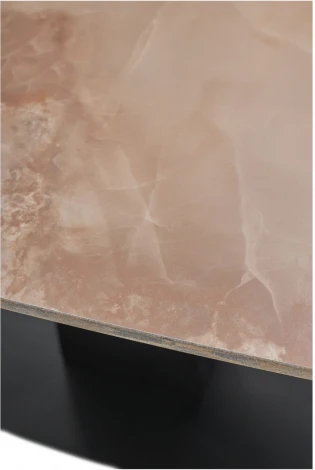 Стол M-City BALDE 140 GLOSS AMBER JADE SOLID CERAMIC / BLACK