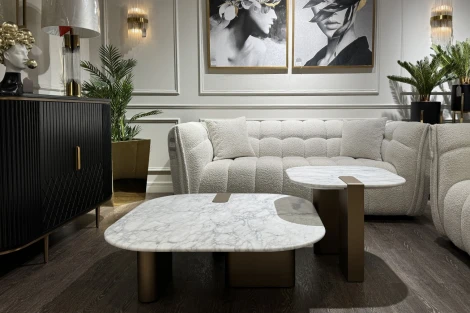 58DB-24087 Стол журнальный Brandon 100*100*30см Garda Decor