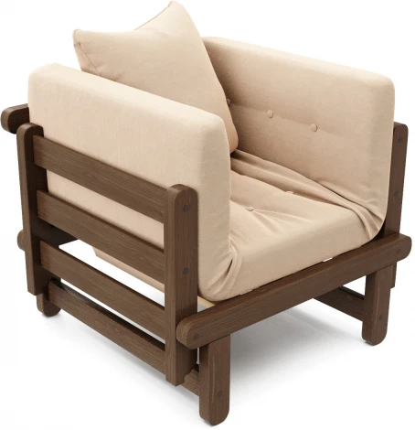 Кресло Arsko Сламбер орех бежевый велюр