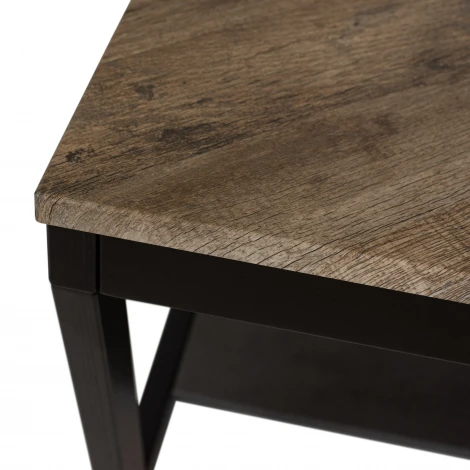 Стол журнальный BeautyStyle 32 дуб крымский состаренный/серый бетон/венге Mebelik 009359