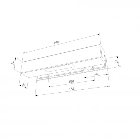 Подсветка для лестниц светодиодная Elektrostandard Rise 40163/LED 3000K черный