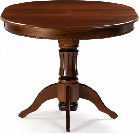 Стол деревянный Woodville Павия 100 орех с коричневой патиной арт.615206