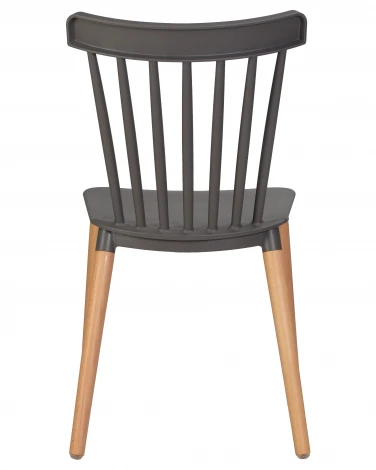 Стул обеденный THEO (ножки светлый бук, цвет темно-серый (GR-04))
