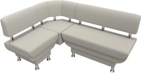 Диван кухонный угловой Альфа левый угол Лига Диванов (Рогожка) арт.123963L