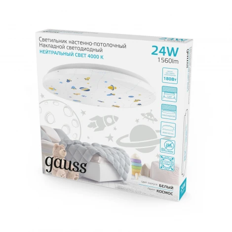 Настенно-потолочный светильник светодиодный Gauss 941411224R