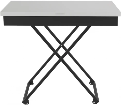 Стол универсальный трансформируемый АНДРЭ Loft ЛДСП белый/чёрный от фабрики Mebelik