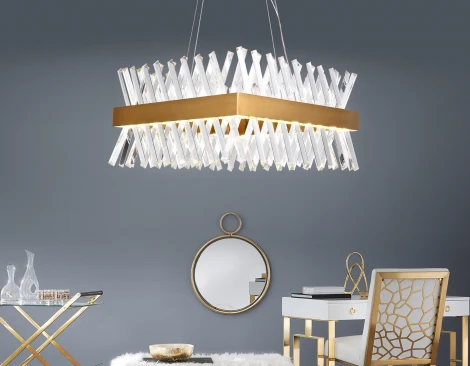 Подвесная люстра Ambrella TRADITIONAL TR5318 (LED, 220V, хрусталь, на тросе)