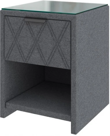 PROxSON Тумба Side (Ткань: Рогожка Savana Grey (серый)) 44x45